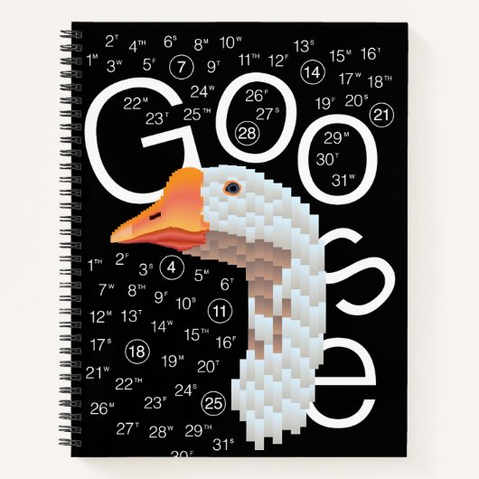 GOOSE: een pixelvormig Notitieboek (Voorkant)