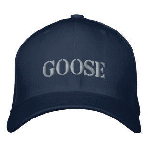 GOOSE EMBROIDERDE BASEBALL-PET GEBORDUURDE PET