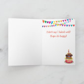 Goose en Birthday Cake Joke Kaart (Binnen)