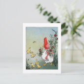 Goose en Goslings Briefkaart (Staand voorkant)