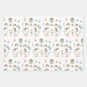 Goose Family Christmas Wrapping Paper Sheets (Voorkant 2)