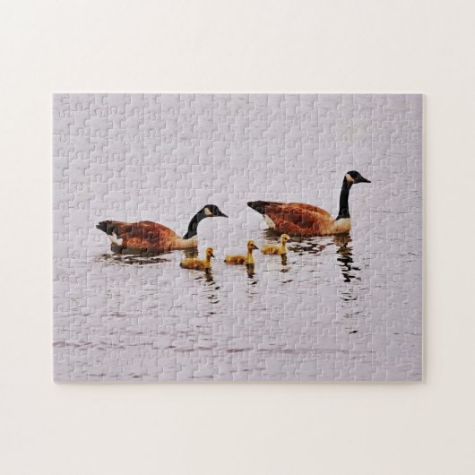 Goose Family of Five Natuur Puzzle Legpuzzel (Horizontaal)