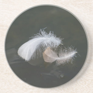 Goose Feathers Floating Zandsteen Onderzetter