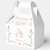 Goose Floral Baby shower Favoriete Boxen Bedankdoosjes (Achterkant)