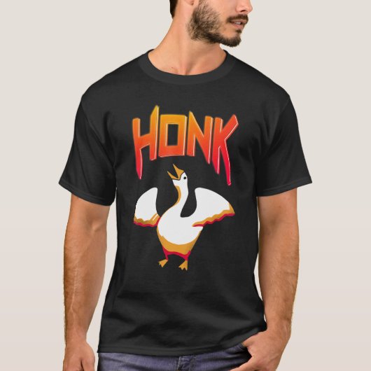 Goose Game Meme Honk zonder titel T-shirt (Voorkant)