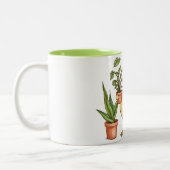 Goose Gardening Mug - Powered by Plants & Coffee Tweekleurige Koffiemok (Links)