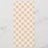 Goose & Gingham Baby shower Party Menu (Achterkant)