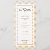 Goose & Gingham Baby shower Party Menu (Voorkant)