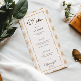 Goose & Gingham Baby shower Party Menu