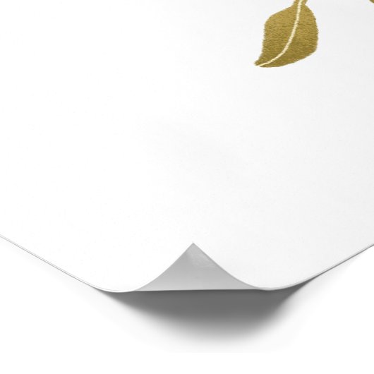  Goose Girl Baby shower Welkom Poster (Hoek)