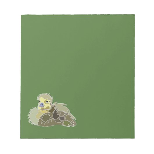 Goose Gosling Baby Goose Notitieblok (Voorkant)