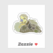 Goose Gosling Baby Goose Sticker (Vel)