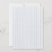 Goose Gosling Cottage Blue Baby Shower Kaart (Achterkant)