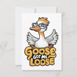 Goose Got Me Losse T-shirt – Funny Goose with Glas Aankondiging
