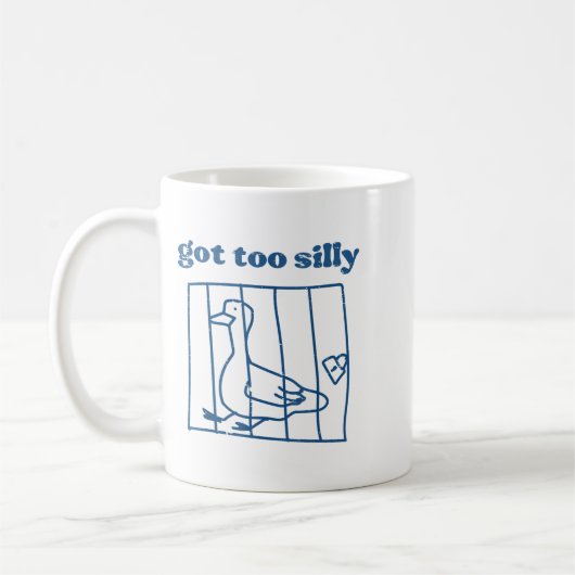 Goose Got Too Silly Prison Funny Jail Animal Kids  Koffiemok (Links)