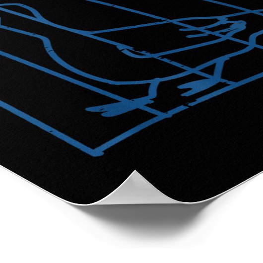 Goose Got Too Silly Prison Funny Jail Animal Kids  Poster (Hoek)