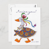 Goose haalt de Oekraïense volkskunst uit Briefkaart (Voorkant / Achterkant)