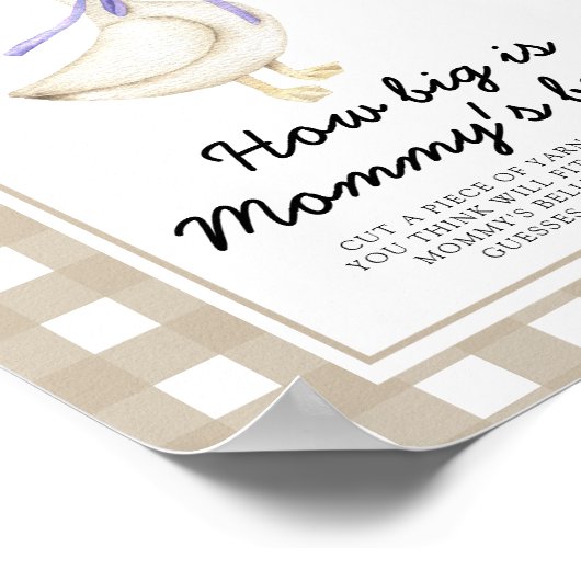 Goose - Hoe groot is het buikspel van mama Poster (Hoek)