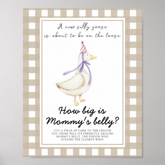 Goose - Hoe groot is het buikspel van mama Poster (Voorkant)