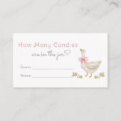 Goose Hoeveel snoepjes roze spel Informatiekaartje (Voorkant)