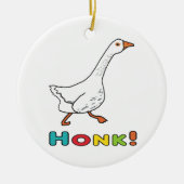 Goose Honk Keramisch Ornament (Voorkant)
