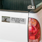 Goose "Honk niet tegen me" Bumpersticker (Op Truck)