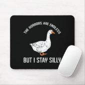 Goose Horrors Eindeloos Maar ik blijf Gekke Grappi Muismat (Met muis)