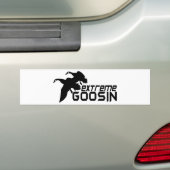 GOOSE HUNDING BUMPERSTICKER (Op auto)