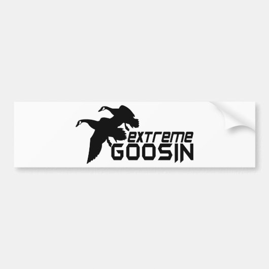 GOOSE HUNDING BUMPERSTICKER (Voorkant)