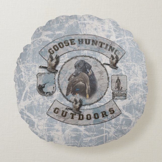 Goose Hunting Coffee Mok Flask Square Sticker dan Rond Kussen (Voorkant)