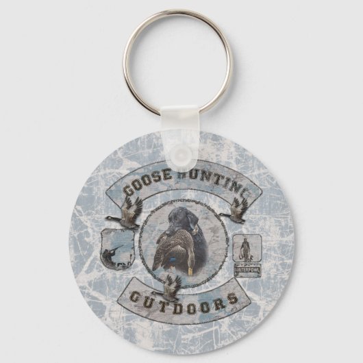 Goose Hunting Coffee Mok Flask Square Sticker dan Sleutelhanger (Voorkant)
