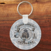 Goose Hunting Coffee Mok Flask Square Sticker dan Sleutelhanger (Voorkant)