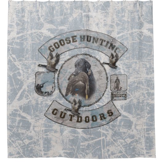 Goose Hunting Fleece Blanket Douchegordijn (Voorkant)