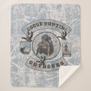 Goose Hunting Fleece Blanket Sherpa Deken