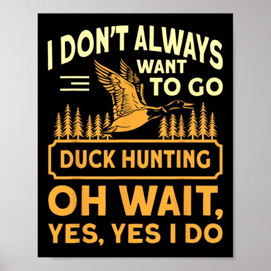 Goose Hunting Funny Goose Hunter Patriottisch Quot Poster (Voorkant)