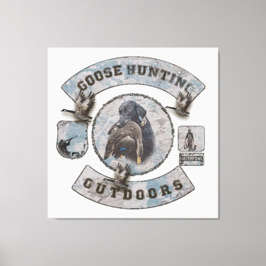 Goose Hunting Tapestry Poster Canvas Afdruk (Voorkant)