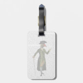 Goose in Green Regency Coat 2 Bagagelabel (Achterkant verticaal)