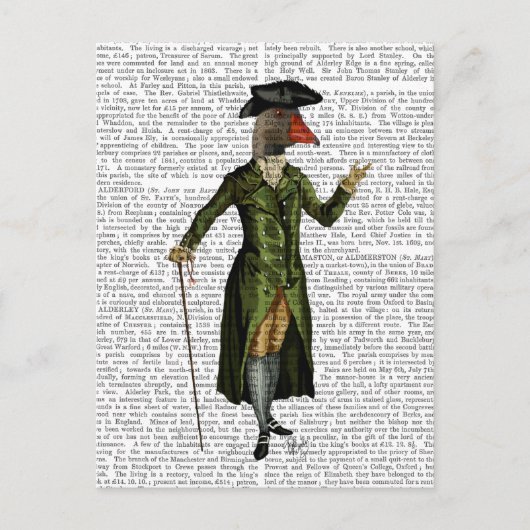Goose in Green Regency Coat 2 Briefkaart (Voorkant)
