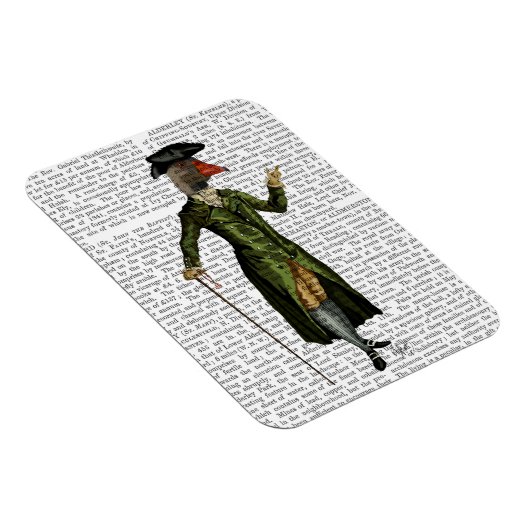 Goose in Green Regency Coat 2 Magneet (Rechterzijde)