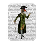 Goose in Green Regency Coat 2 Magneet (Verticaal)