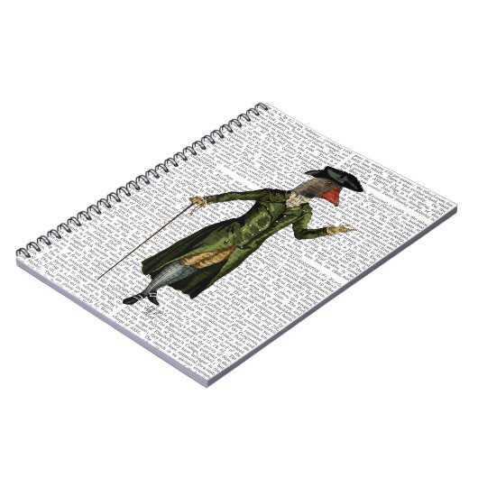 Goose in Green Regency Coat 2 Notitieboek (Linkerzijde)