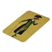 Goose in Green Regency Coat 3 Magneet (Linkerzijde)