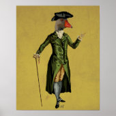 Goose in Green Regency Coat Poster (Voorkant)