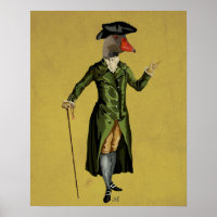Goose in Green Regency Coat