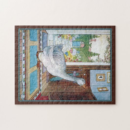Goose in House Puzzle Legpuzzel (Horizontaal)