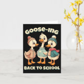 Goose-ing Terug naar school We back Teacher Gekke  Kaart (Gele Bloem)