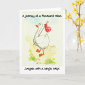 'Goose' Inspirerend Wenskaart Kaart (Gele Bloem)