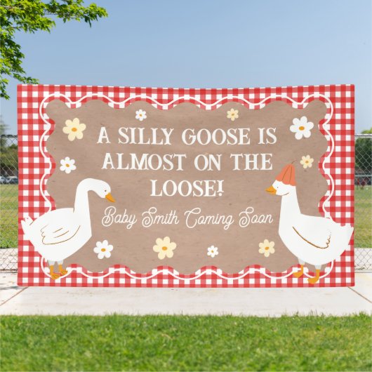 GOOSE IS ALMOST ON THE LOOSE party banner (Buitenkant)