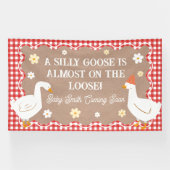 GOOSE IS ALMOST ON THE LOOSE party banner (Horizontaal)