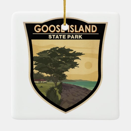Goose Island State Park Texas  Keramisch Ornament (Achterkant)